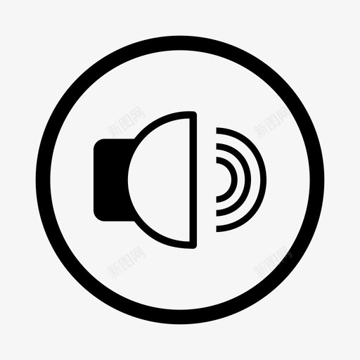 扬声器高音噪音svg_新图网 https://ixintu.com 扬声器 高音 噪音 音量 多媒体 图标