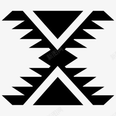 部落地毯古代标志文化符号图标