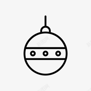 水晶球圣诞装饰节日图标