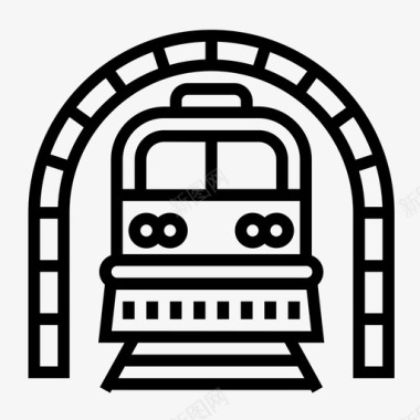 火车城市元素铁路图标