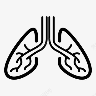 肺内科解剖学呼吸图标