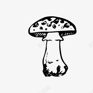 蘑菇秋季食品图标
