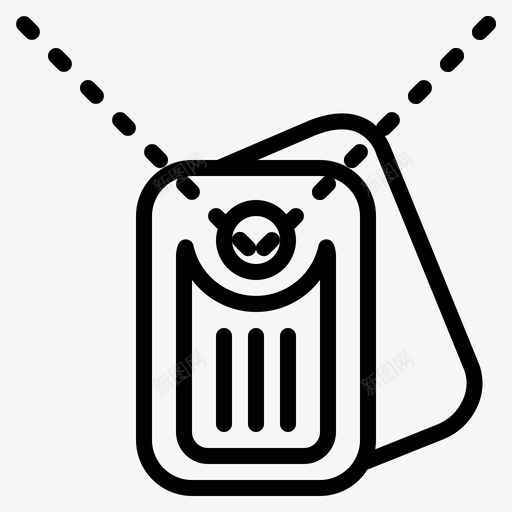 狗标签金属军用svg_新图网 https://ixintu.com 标签 金属 军用 杂项 士兵