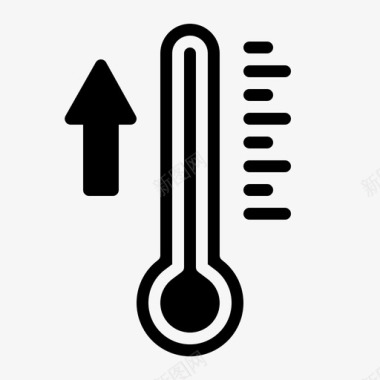 温度摄氏度水银图标