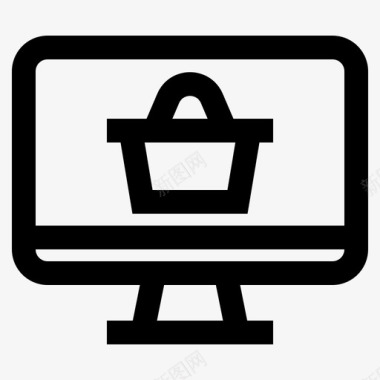 网上购物电脑互联网图标