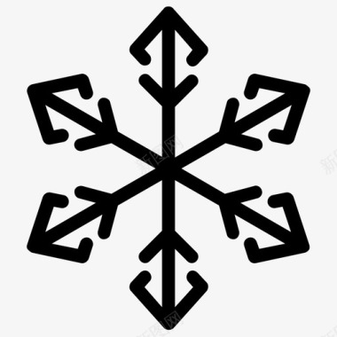 雪花装饰雪花雪花设计图标