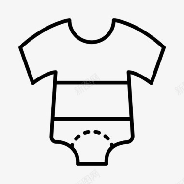 婴儿衣服衣柜图标