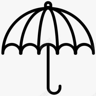 伞喇叭雨伞图标