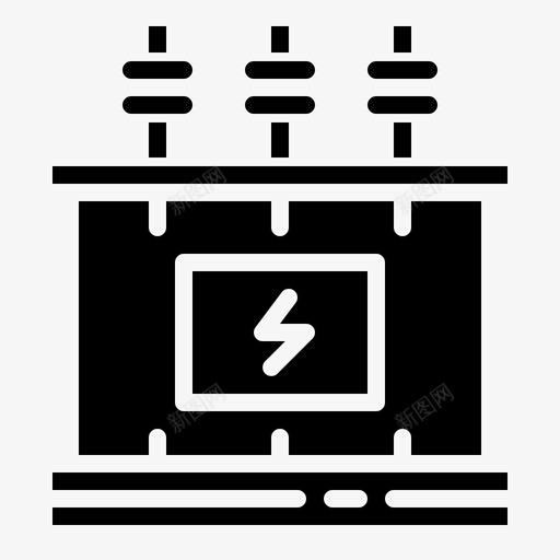 电压能源电力svg_新图网 https://ixintu.com 电压 能源 电力 变压器 汽车服务 固体