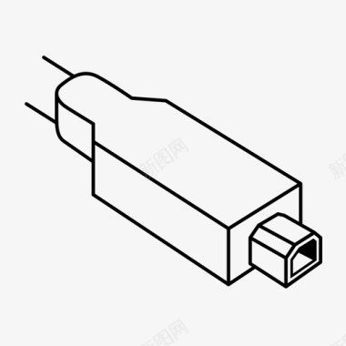 usbb端口电缆连接图标