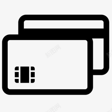 信用卡磁卡安全卡图标