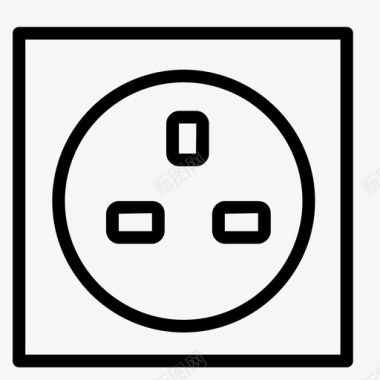 电源插座家用插座图标