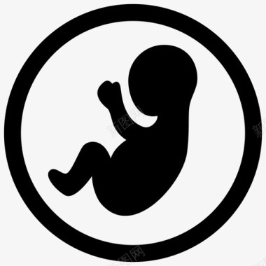 产科婴儿胚胎图标