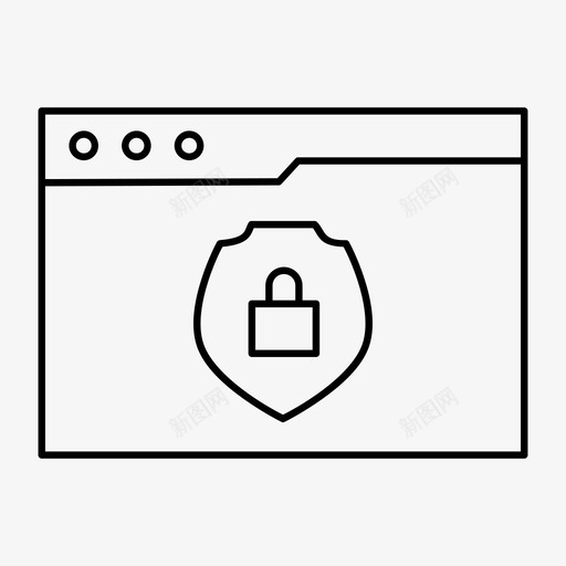 安全系统锁浏览器网络浏览器svg_新图网 https://ixintu.com 安全 系统 浏览器 网络