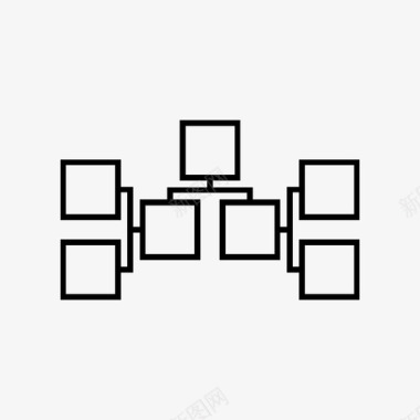 网络支架连接图标
