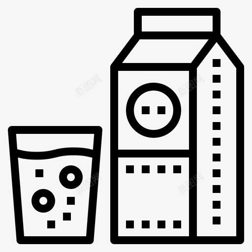牛奶饮料瓶子svg_新图网 https://ixintu.com 牛奶 饮料 瓶子 早餐 厨房 配件