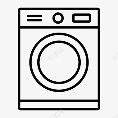 洗衣机洗衣店洗衣房图标