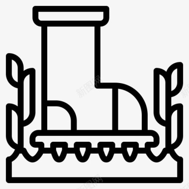靴子农业鞋类图标