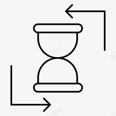 沙漏截止日期重新装载图标