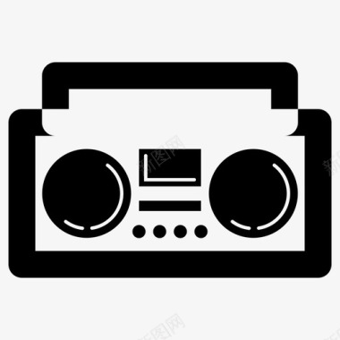 音箱音乐收音机图标