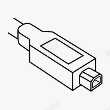 usbb端口电缆连接图标