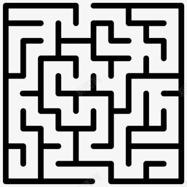 迷宫迷宫游戏拼图图标