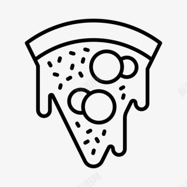 披萨片烹饪晚餐图标