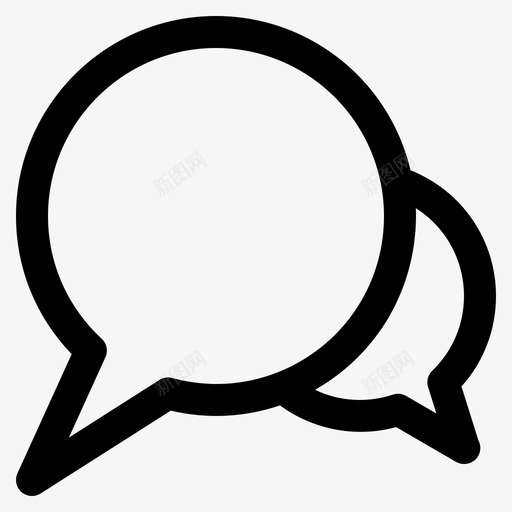 聊天对话电子商务svg_新图网 https://ixintu.com 电子商务 聊天 对话 收件箱 信息 交易 概要