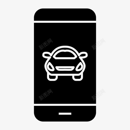 汽车控制移动svg_新图网 https://ixintu.com 汽车 控制 移动电话 遥控器