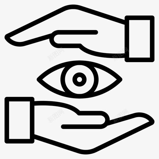 查看护理眼睛svg_新图网 https://ixintu.com 查看 护理 眼睛 保护 安全 成功 机会 图标