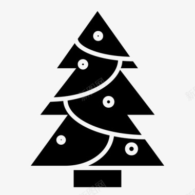 树圣诞自然图标