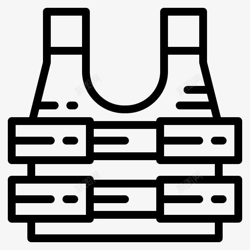 防弹军队保安svg_新图网 https://ixintu.com 防弹 军队 保安 背心 武器 士兵