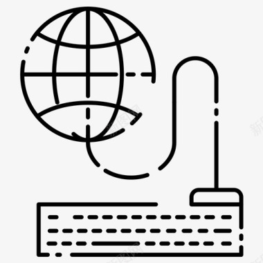 互联网计算机全球图标