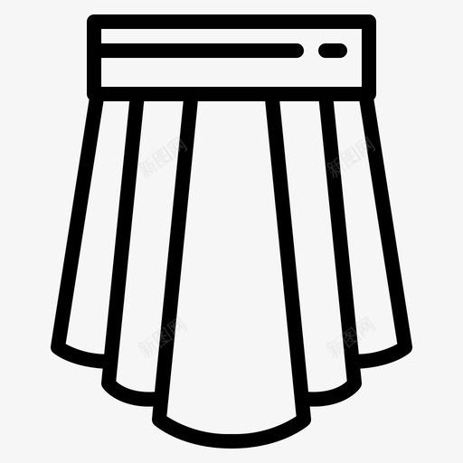 裙子服装女性化svg_新图网 https://ixintu.com 服装 裙子 女性化 时尚