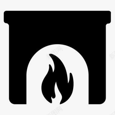 火炉暖气炉灶图标