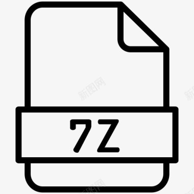压缩7z文件文档图标