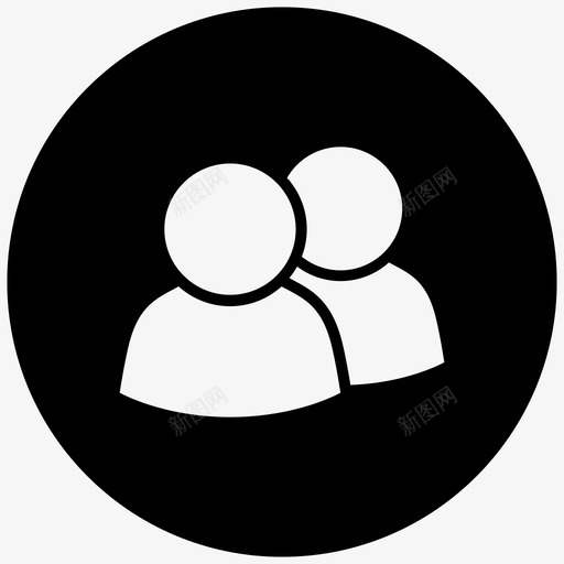 团队组成员svg_新图网 https://ixintu.com 用户 团队 组成员 人员 联系人 圆形 样式