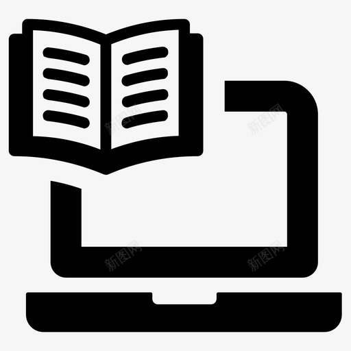 电子书电脑电子图书svg_新图网 https://ixintu.com 电子书 电脑 电子图书 电子 电子学 学习 教育 在线学习 学生