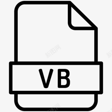 vb格式扩展名文件图标