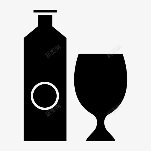 玻璃瓶子派对svg_新图网 https://ixintu.com 玻璃 玻璃瓶 瓶子 派对 烧烤