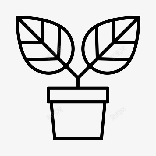 盆栽装饰绿化svg_新图网 https://ixintu.com 盆栽 装饰 绿化 植物