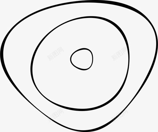 椭圆形手绘石头svg_新图网 https://ixintu.com 椭圆形 手绘 石头 树木