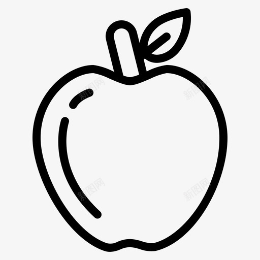 苹果水果健康svg_新图网 https://ixintu.com 苹果 水果 健康 有机 环保