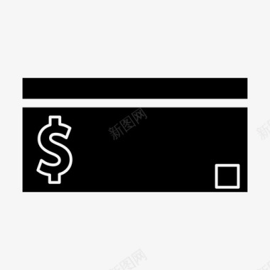 支付卡自动取款机信用卡图标