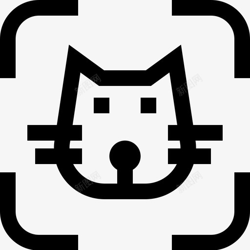 猫脸识别动物登录svg_新图网 https://ixintu.com 猫脸 识别 动物 登录 密码