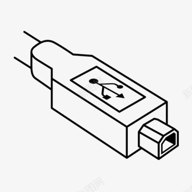 usbb端口电缆连接图标