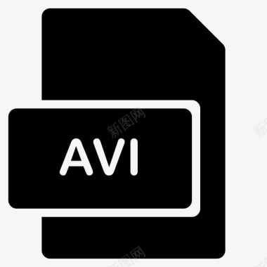 文件类型avi文档图标