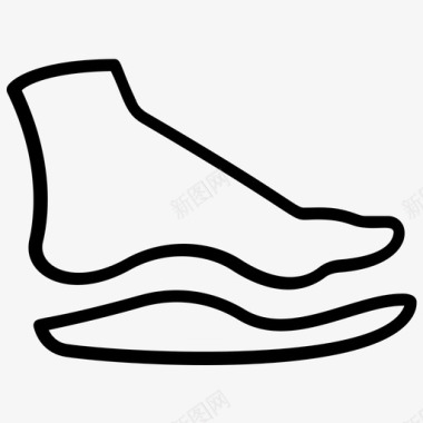 矫形脚鞋垫脚矫形图标