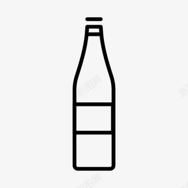 水瓶玻璃瓶果汁瓶图标