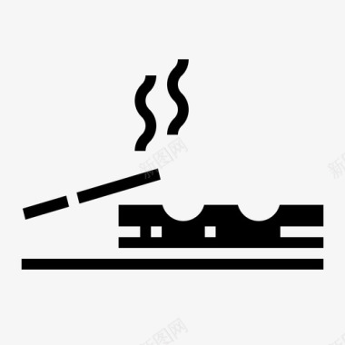 烟灰缸香烟吸烟图标